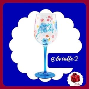 🩷 New Pioneer Woman "Happy Birthday" Stemmed Wine Glass, Woman’s Birthday Gift